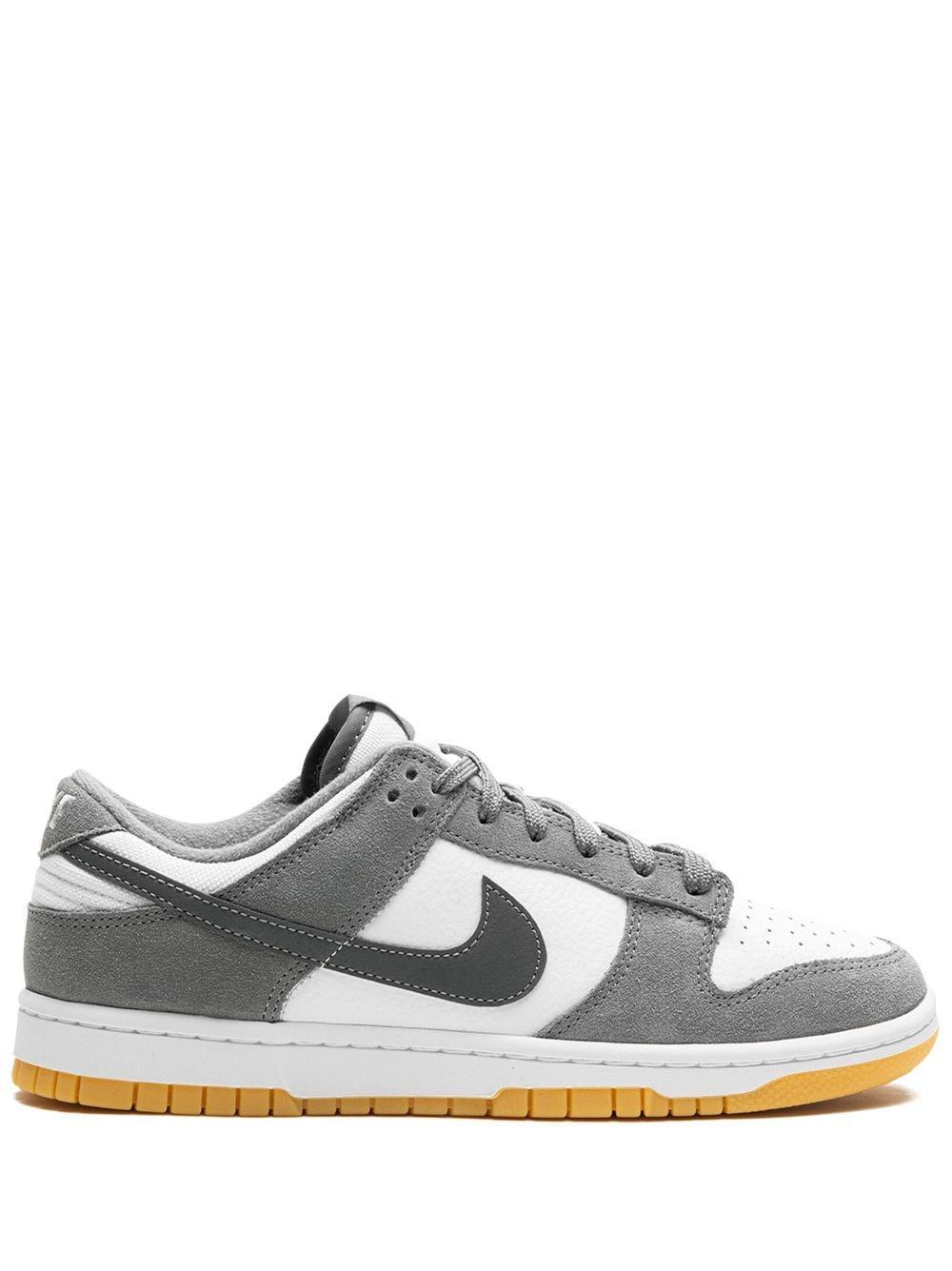 Dunk Low "smoke Grey" Sneakers In White Product Image