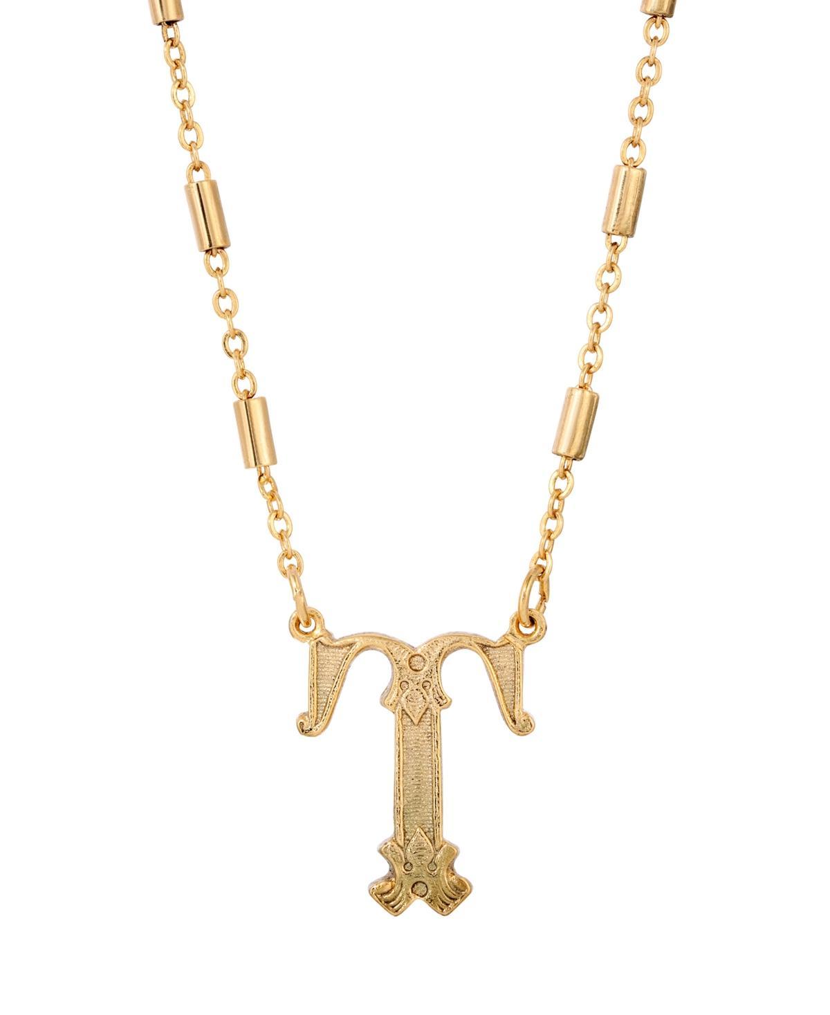 1928 Tone Initial W Pendant Necklace Product Image