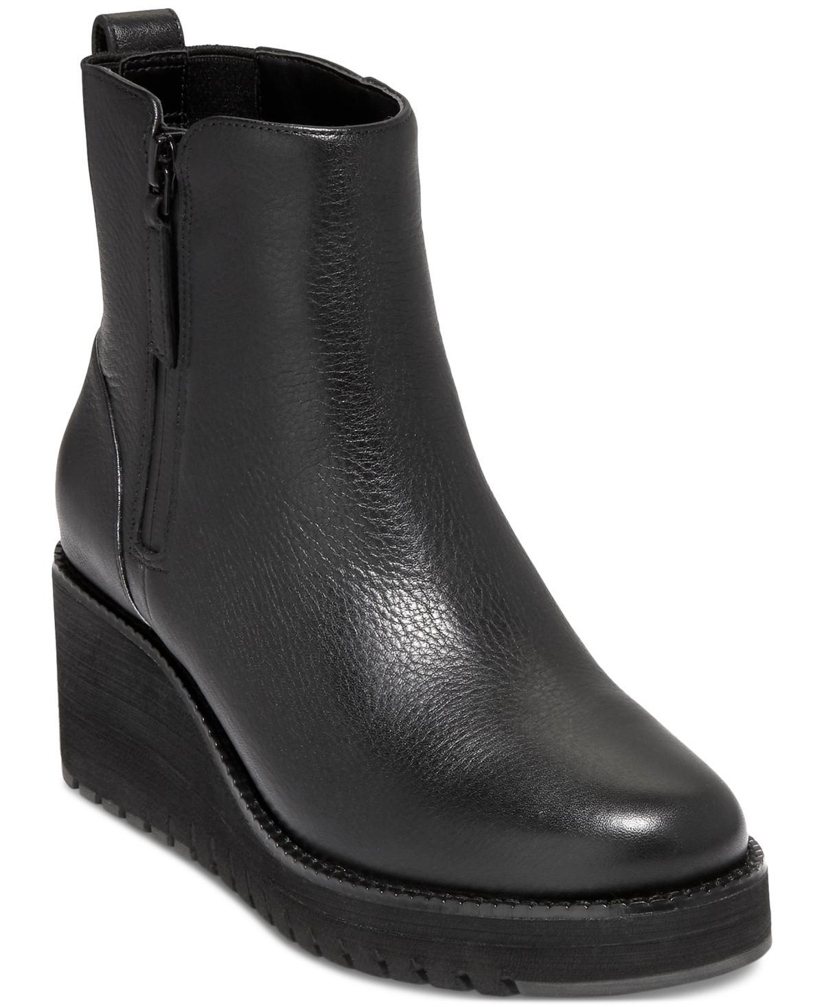 Cole Haan Womens Zerogrand City Wedge Side-Zip Booties Product Image