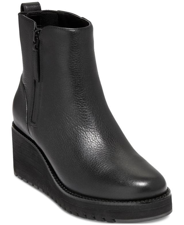 Cole Haan Womens Zerogrand City Wedge Side-Zip Booties Product Image