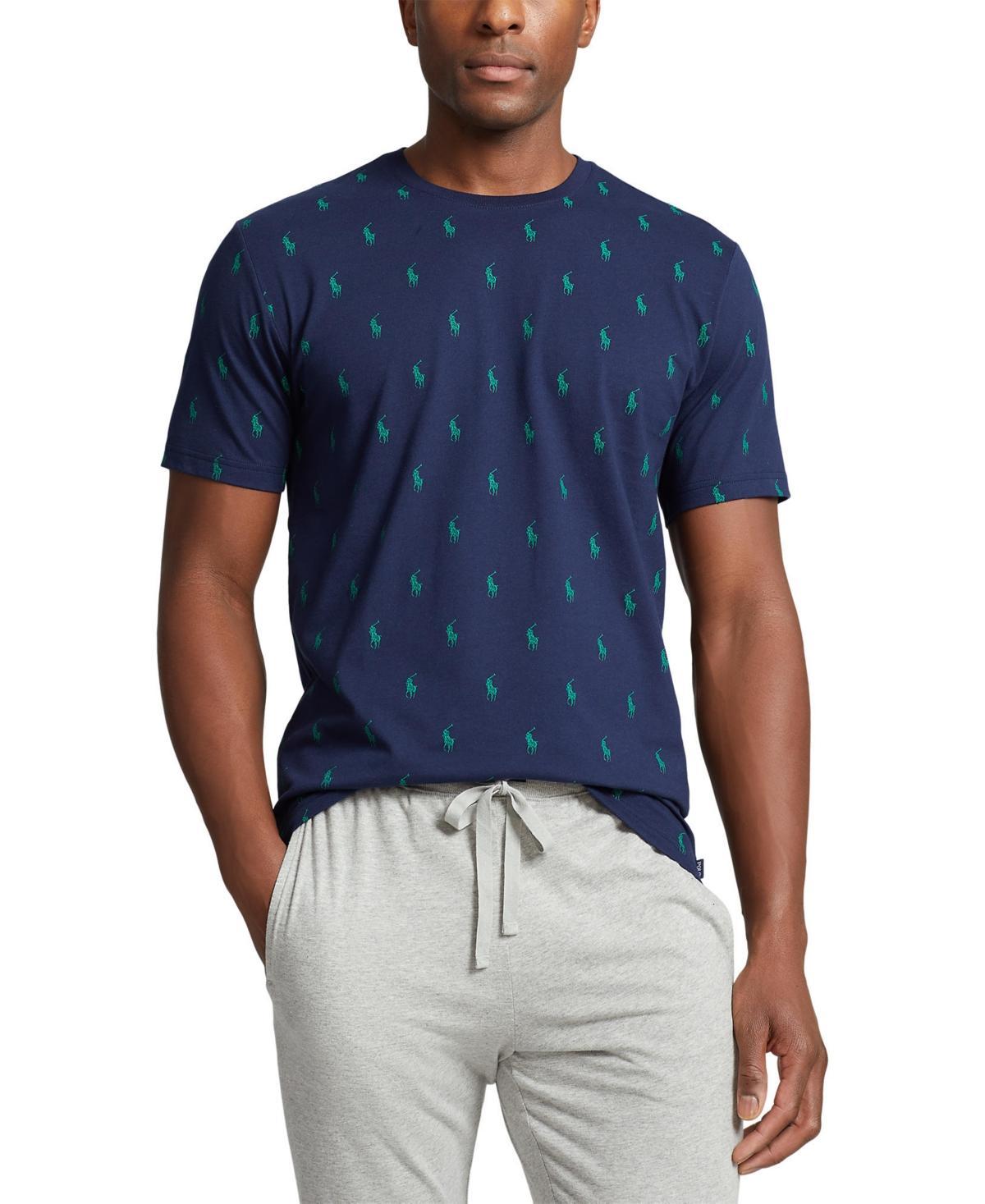 Polo Ralph Lauren Mens Printed Polo Player Sleep Shirt - New Iris Product Image