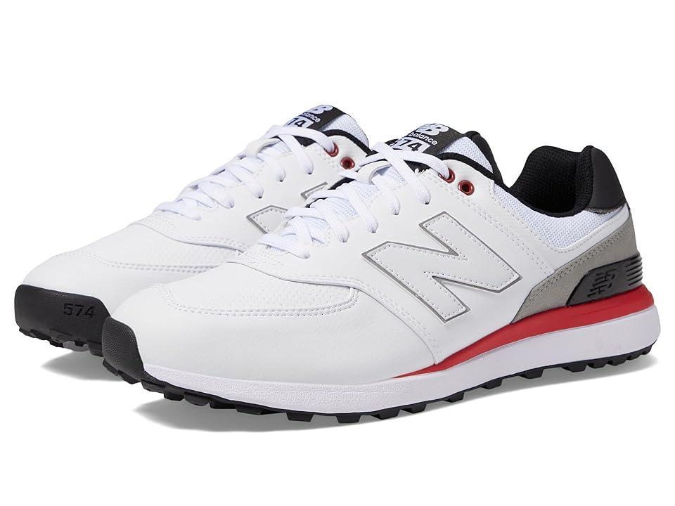 New Balance Golf 574 Greens v2 Black) Men's Shoes Product Image