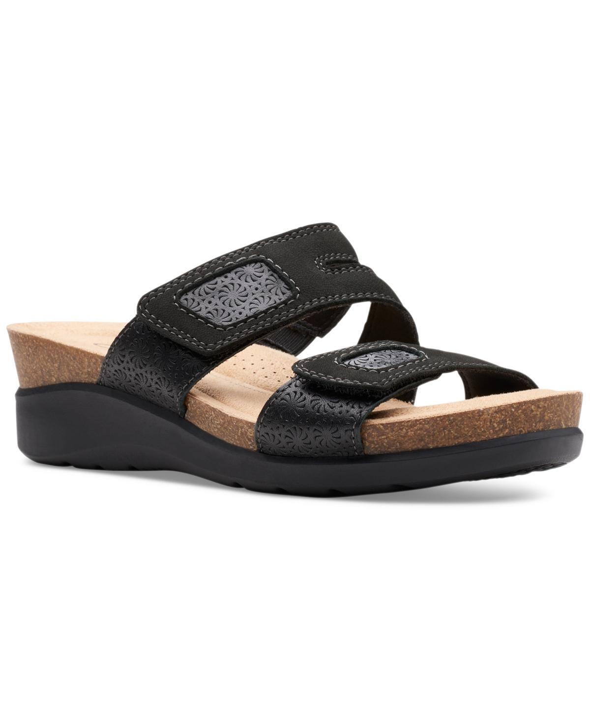 Clarks Womens Calenne Maye Slip On Wedge Sandals Product Image