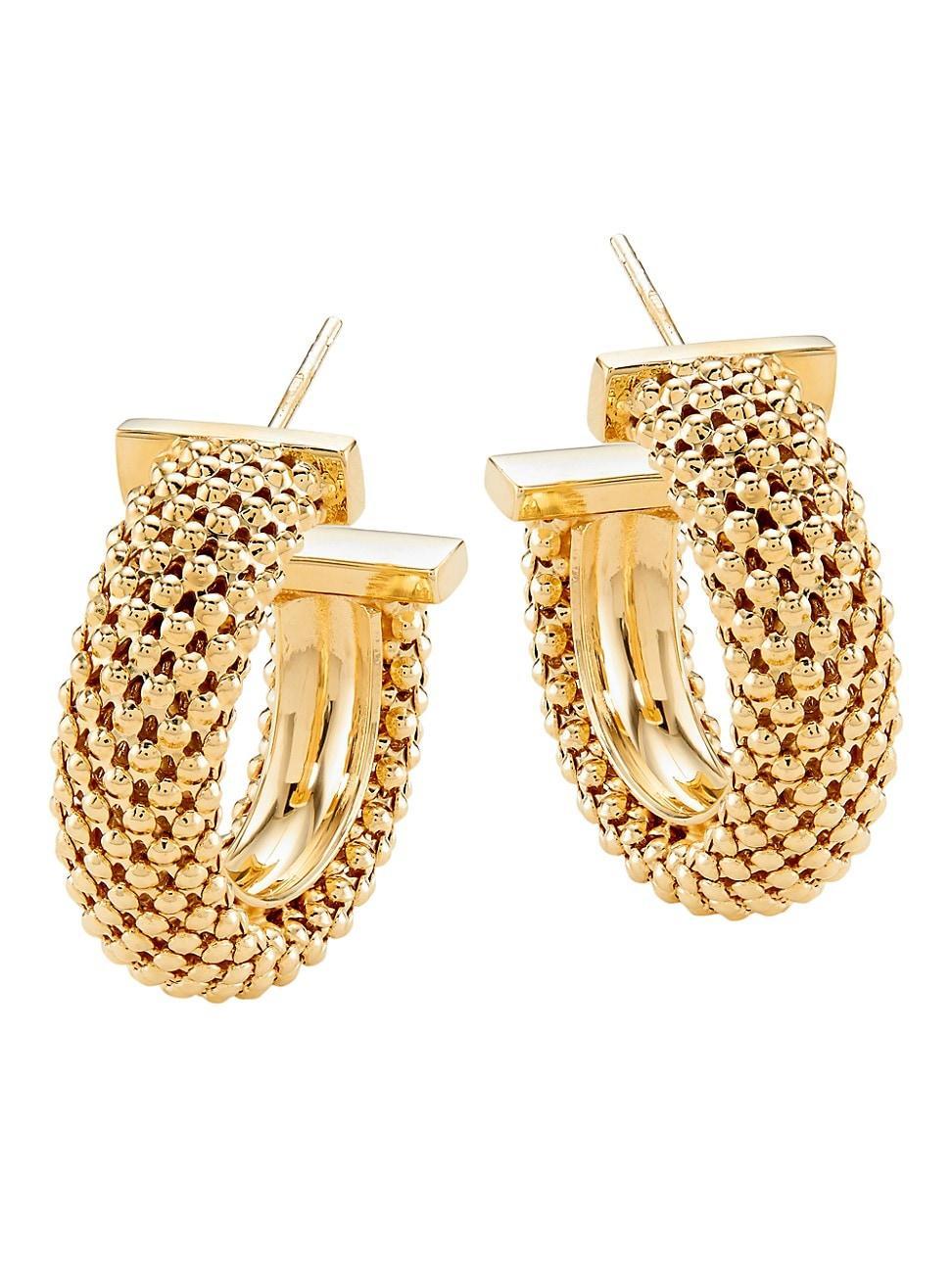 Jennifer Zeuner Lucia Beaded Hoop Earrings Product Image