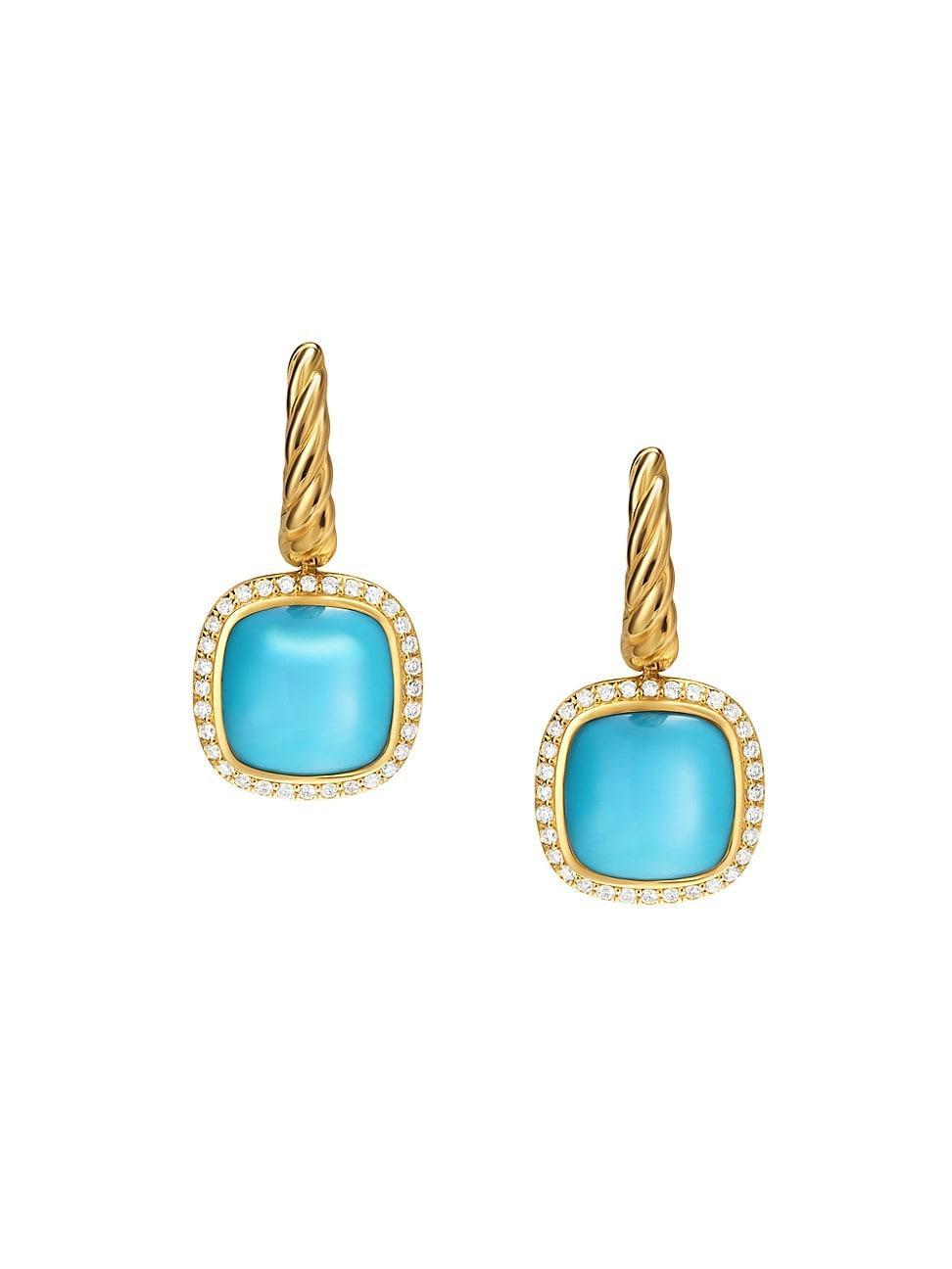 Womens Albion Drop Earrings in 18K Yellow Gold Product Image