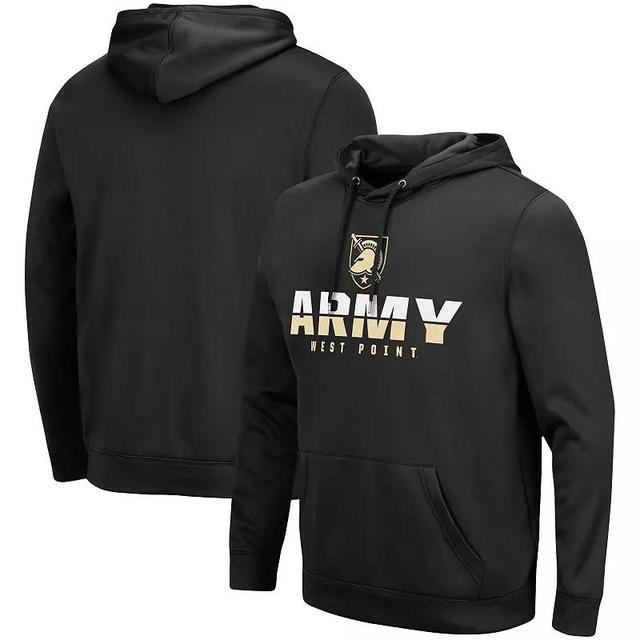 Mens Colosseum Black Army Black Knights Lantern Pullover Hoodie Product Image