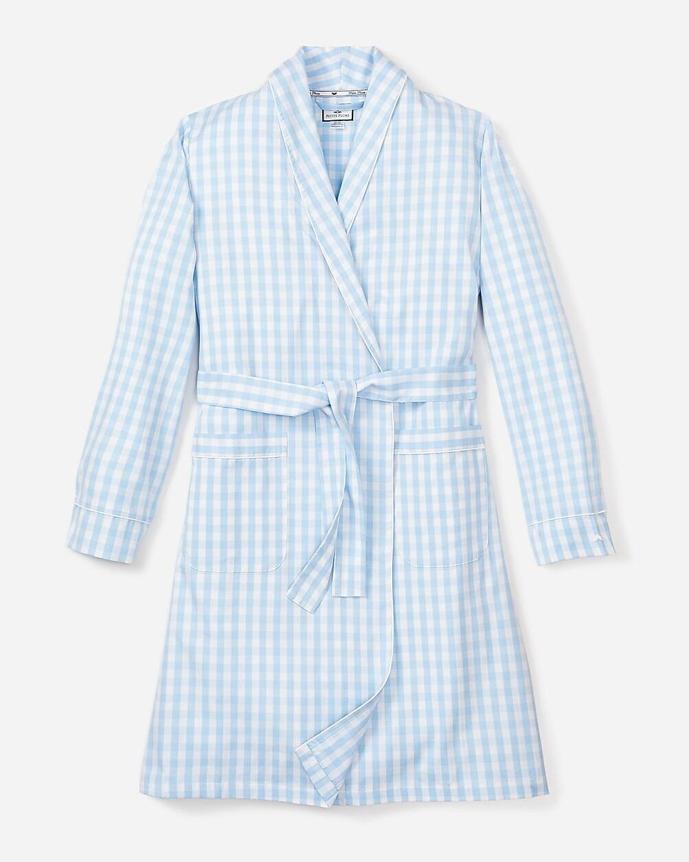 Petite Plume™ women's gingham robe Product Image