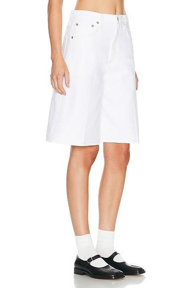 AGOLDE Nolan Short In Milkshake White Product Image