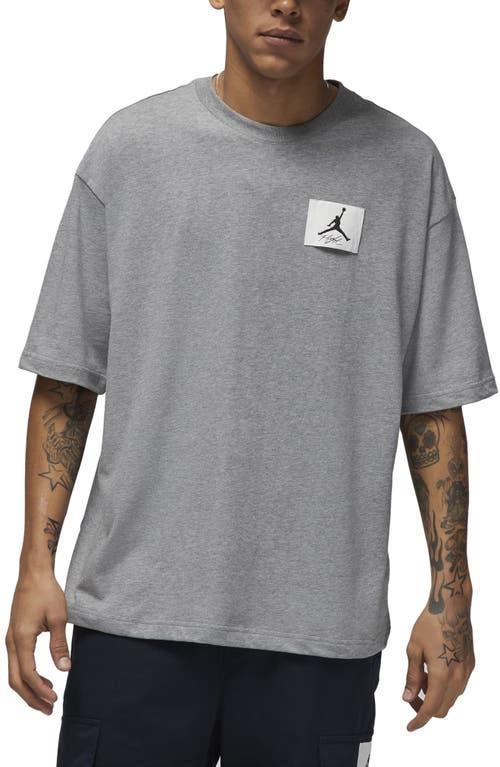 Jordan Mens Flight Essential Short Sleeve Crew - Grey/White Product Image