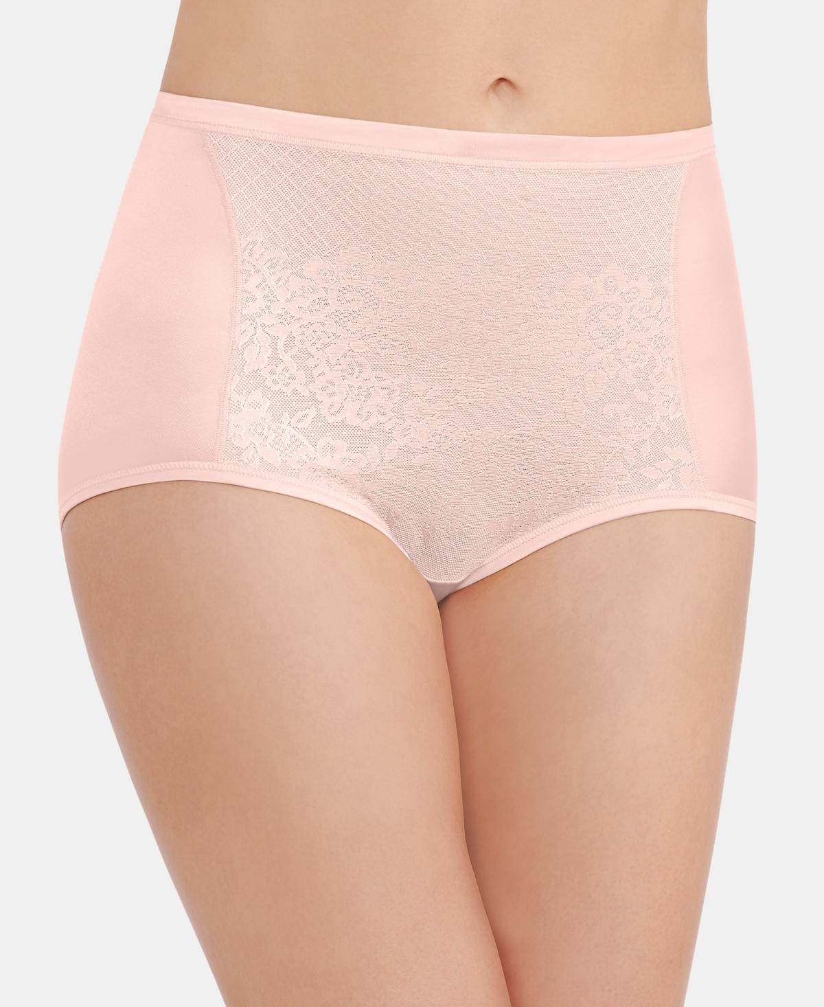 Womens Vanity Fair Smoothing Comfort Lace Brief Panty 13262 Beige Product Image