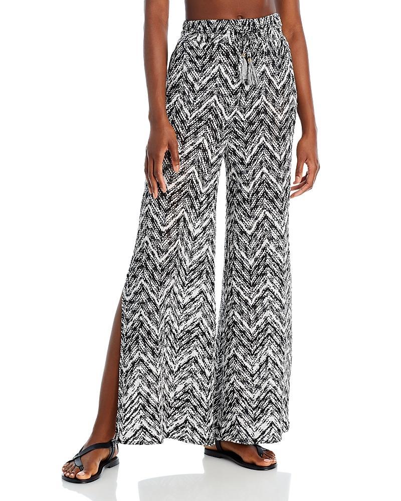 Ramy Brook Taytum Open Stitch Wide Leg Cover-Up Pants Product Image