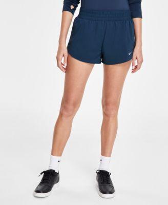 Nike Womens One Dri-fit Mid-Rise Brief-Lined Shorts - Ltarmb Product Image