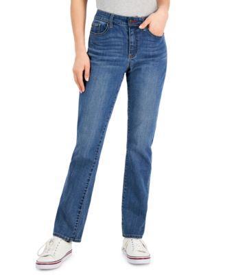 Tommy Hilfiger Womens Tribeca Th Flex Straight-Leg Jeans Product Image