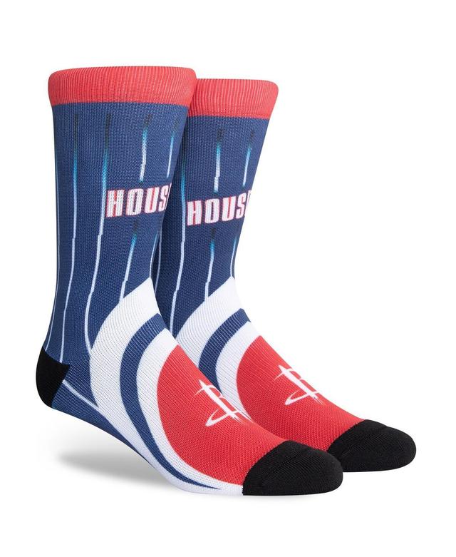 Mens Houston Rockets 2021/22 City Edition Crew Socks Blue Product Image