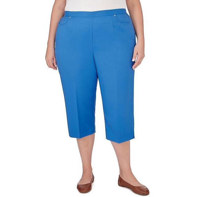 Plus Size Alfred Dunner Island Twill Capri Pants, Womens Product Image