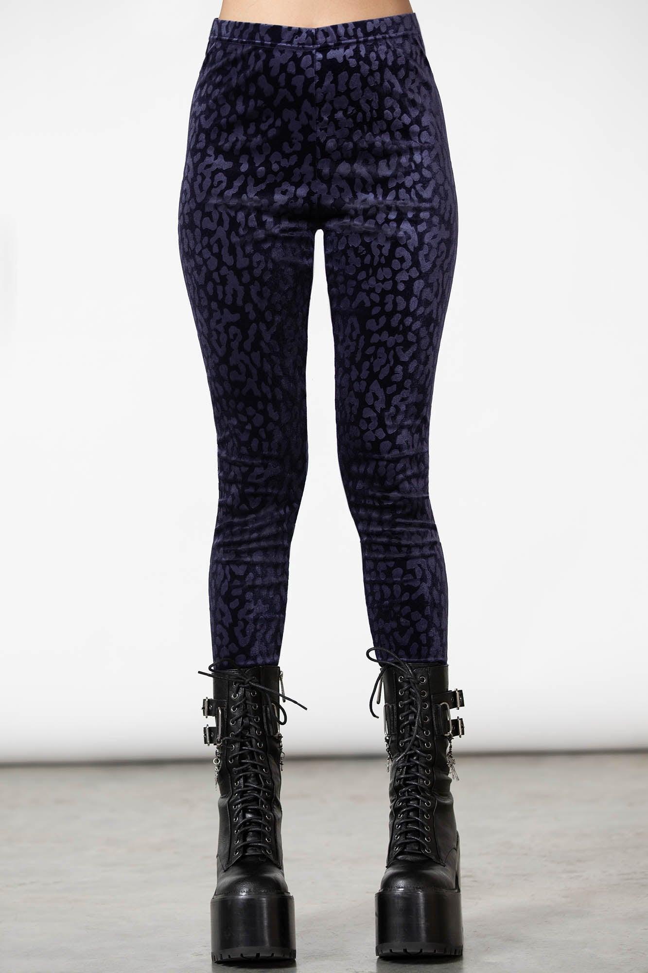 Caturday Leggings [PLUM] - Resurrect Female Product Image