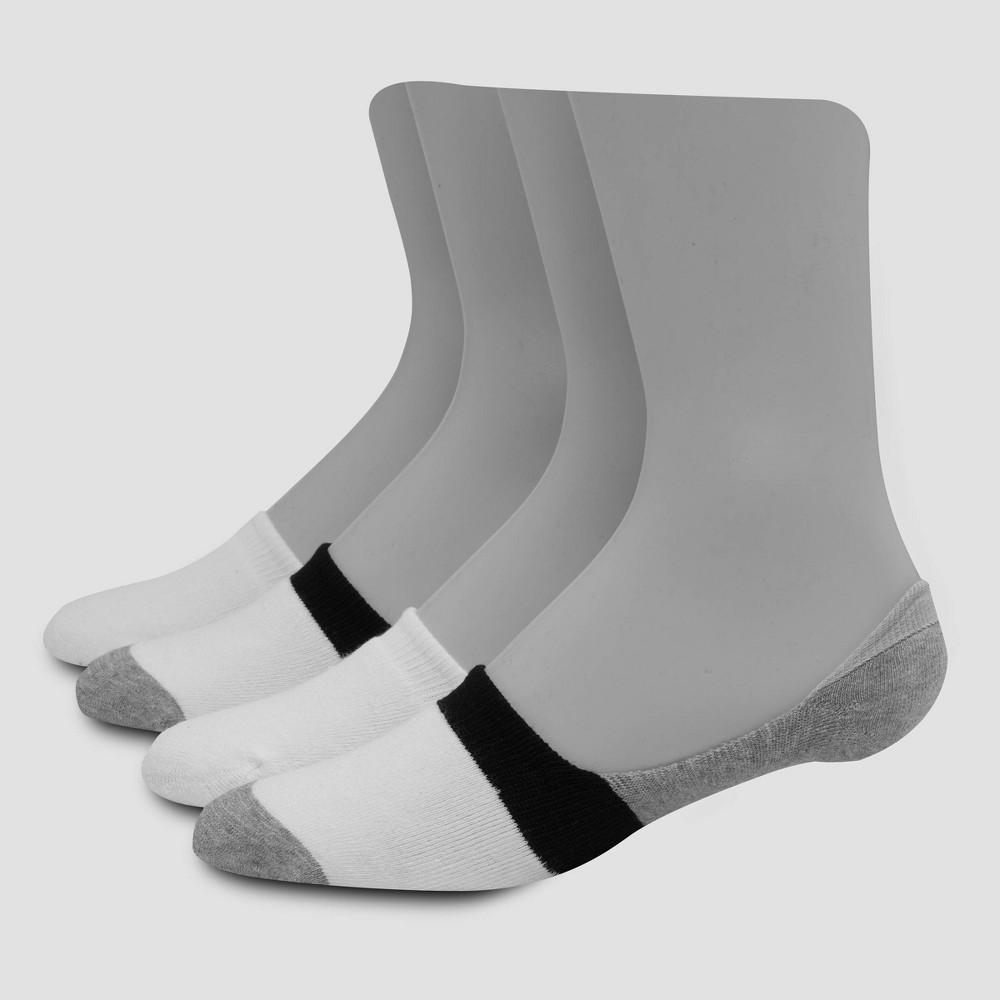 Hanes Premium Mens 4pk Liner Socks - Gray 6-12 Product Image