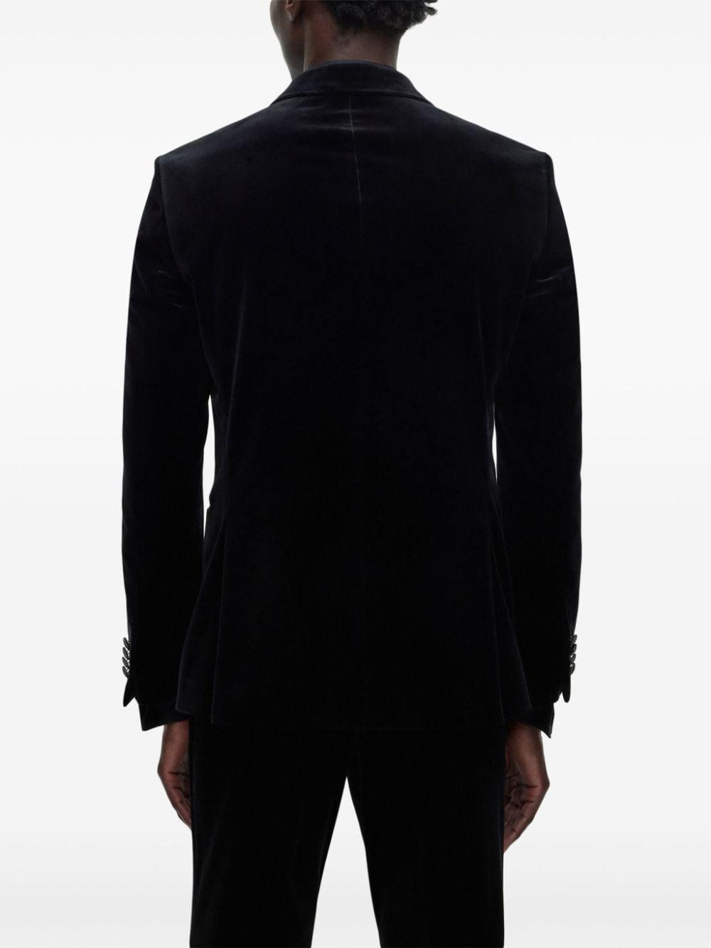 Hutson Velvet Tuxedo Jacket In Black Product Image