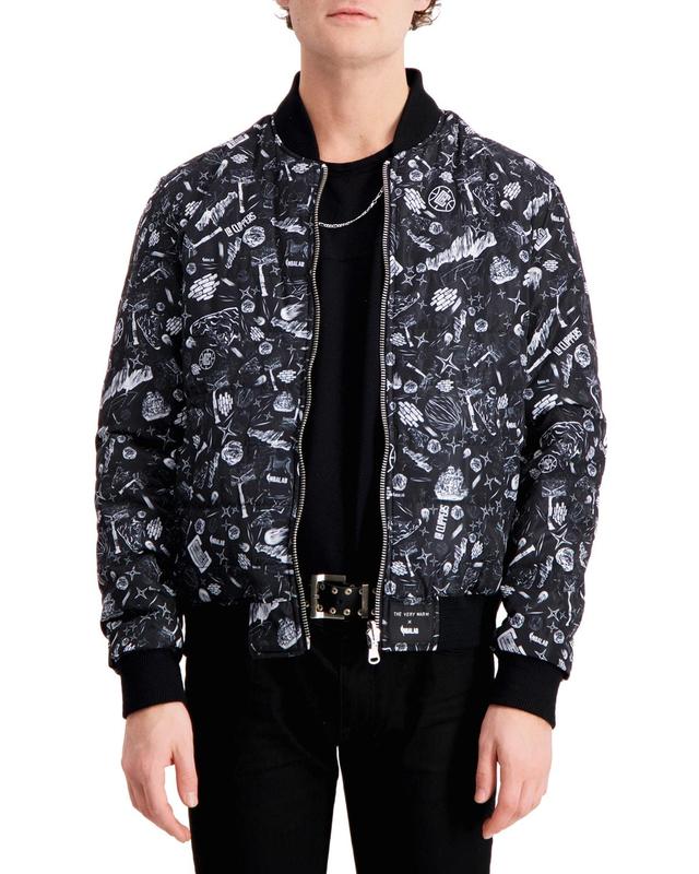 Mens LA Clippers Reversible Bomber Jacket Product Image