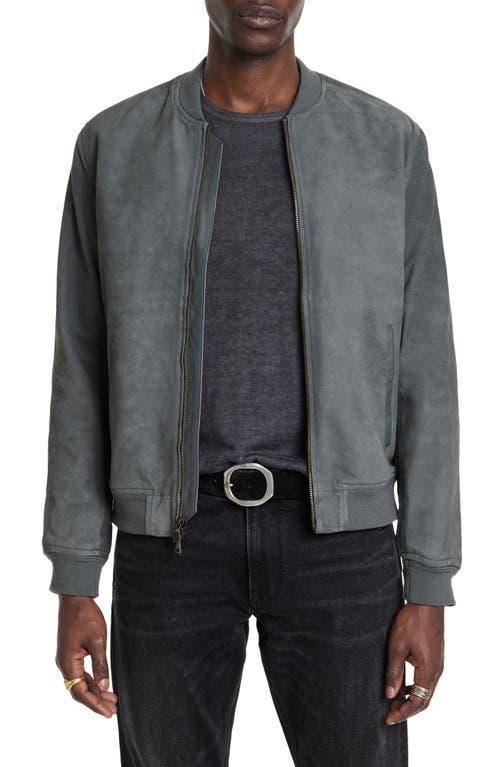 John Varvatos Khai Suede Bomber Jacket Product Image