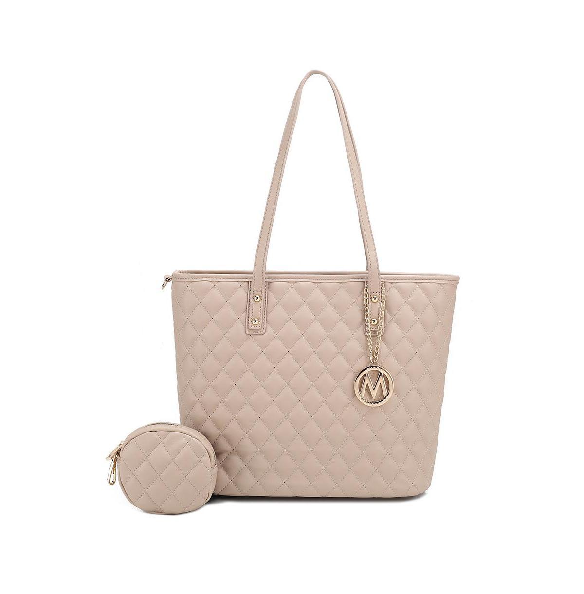 Mkf Collection Tansy Quilted Women s Tote Bag with Pouch by Mia K Product Image