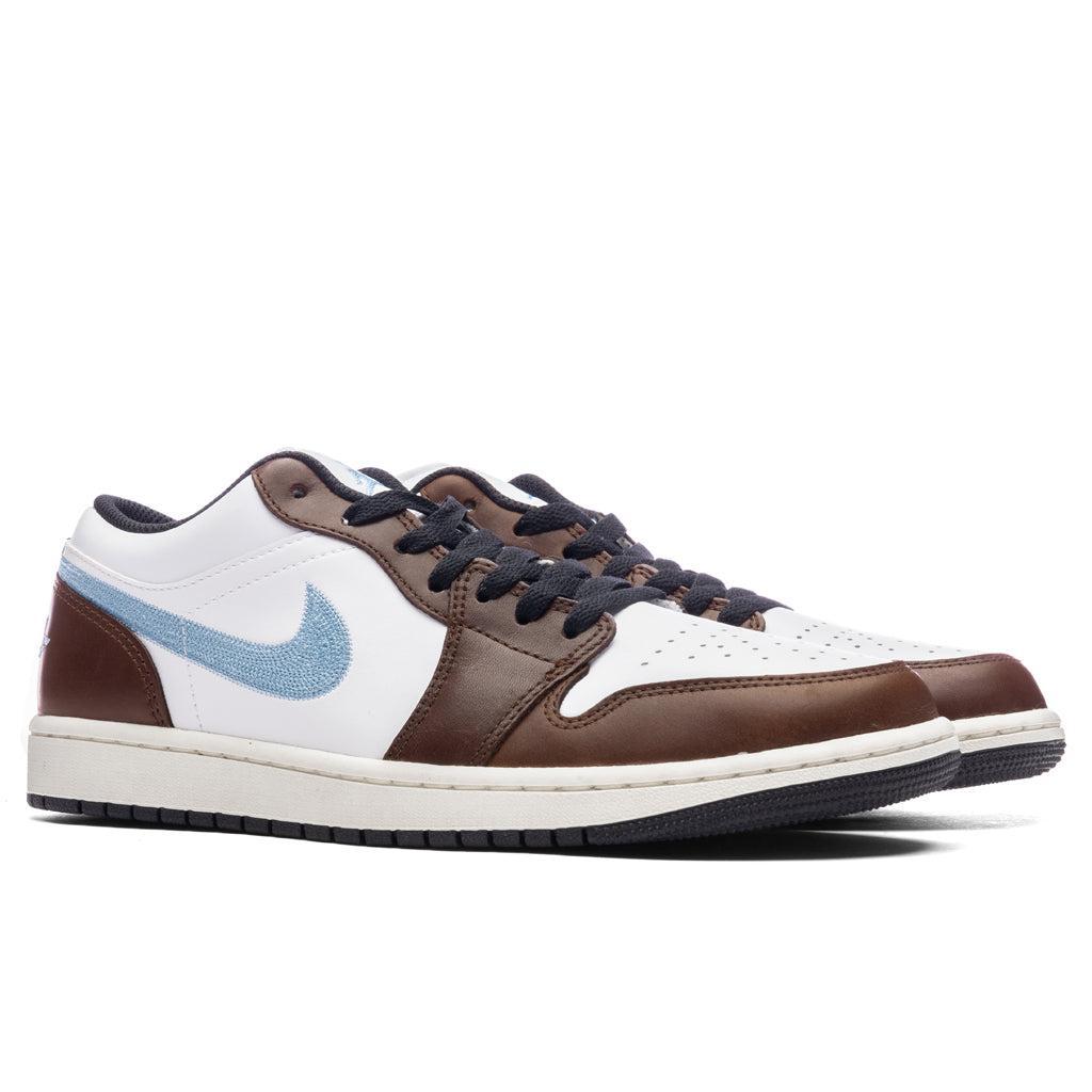 Air Jordan 1 Low SE - White/Blue Grey/Black Male Product Image