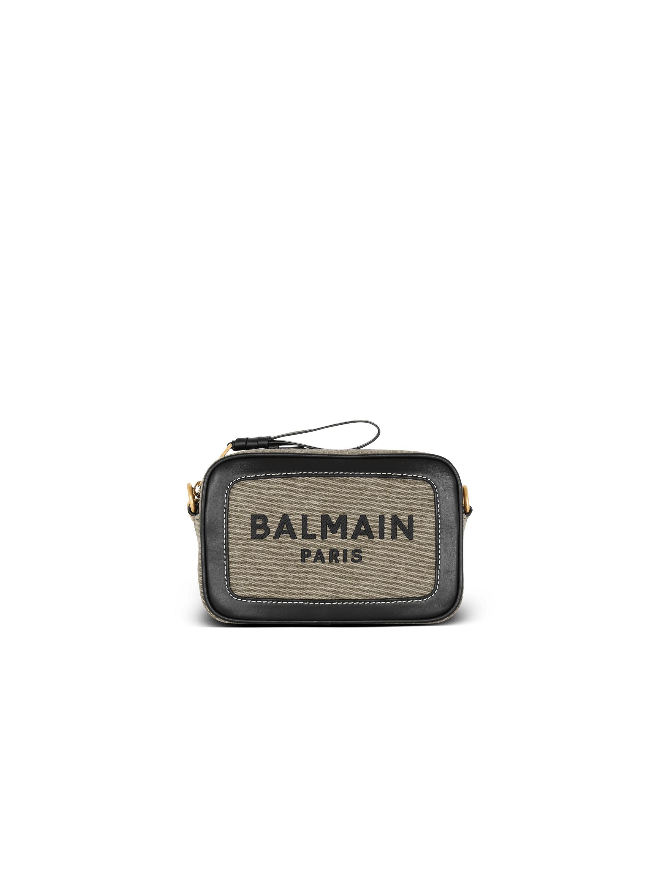 B-Army canvas and leather clutch Product Image