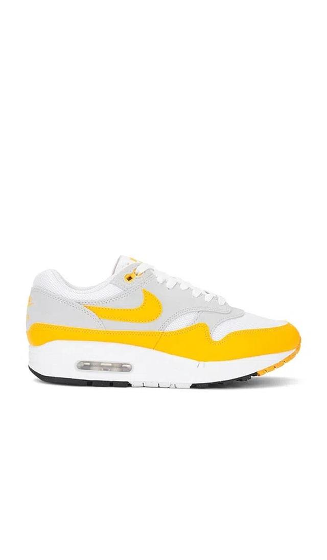 NIKE Air Max 1 Ess In White  University Gold  & Pure Platinum Product Image