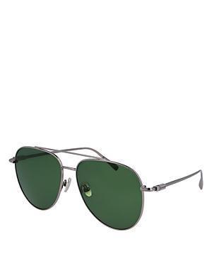 FERRAGAMO Gancini Evolution 61mm Aviator Sunglasses Product Image