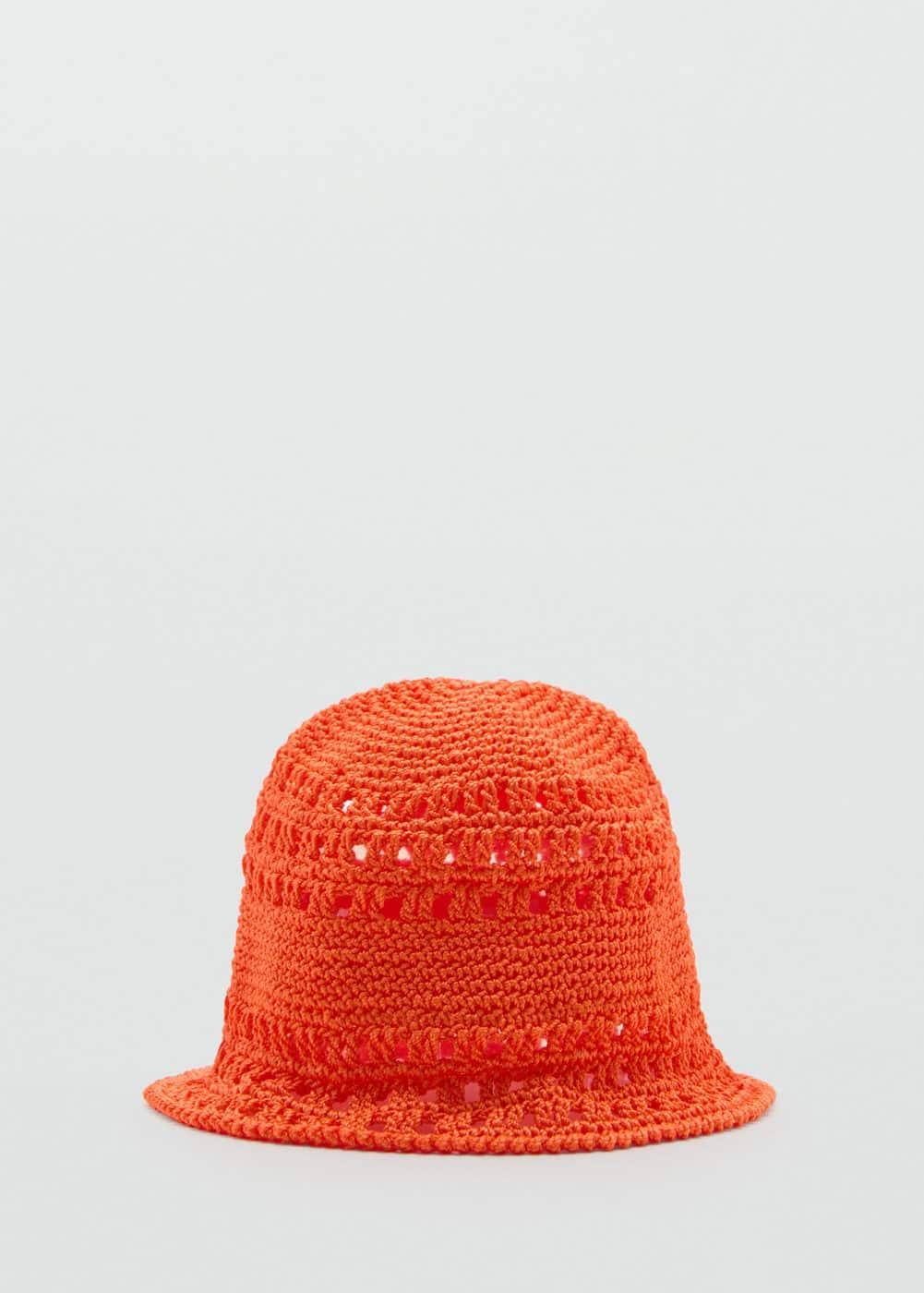 MANGO - Crochet bucket hat - One size - Women Product Image