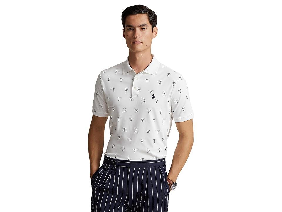 Polo Ralph Lauren Classic Fit Printed Soft Cotton Polo Shirt (Classic Anchor/ ) Men's Short Sleeve Knit Product Image