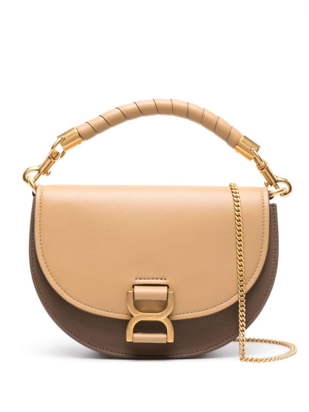 Marcie Chain Flap Tote Bag In Brown Product Image