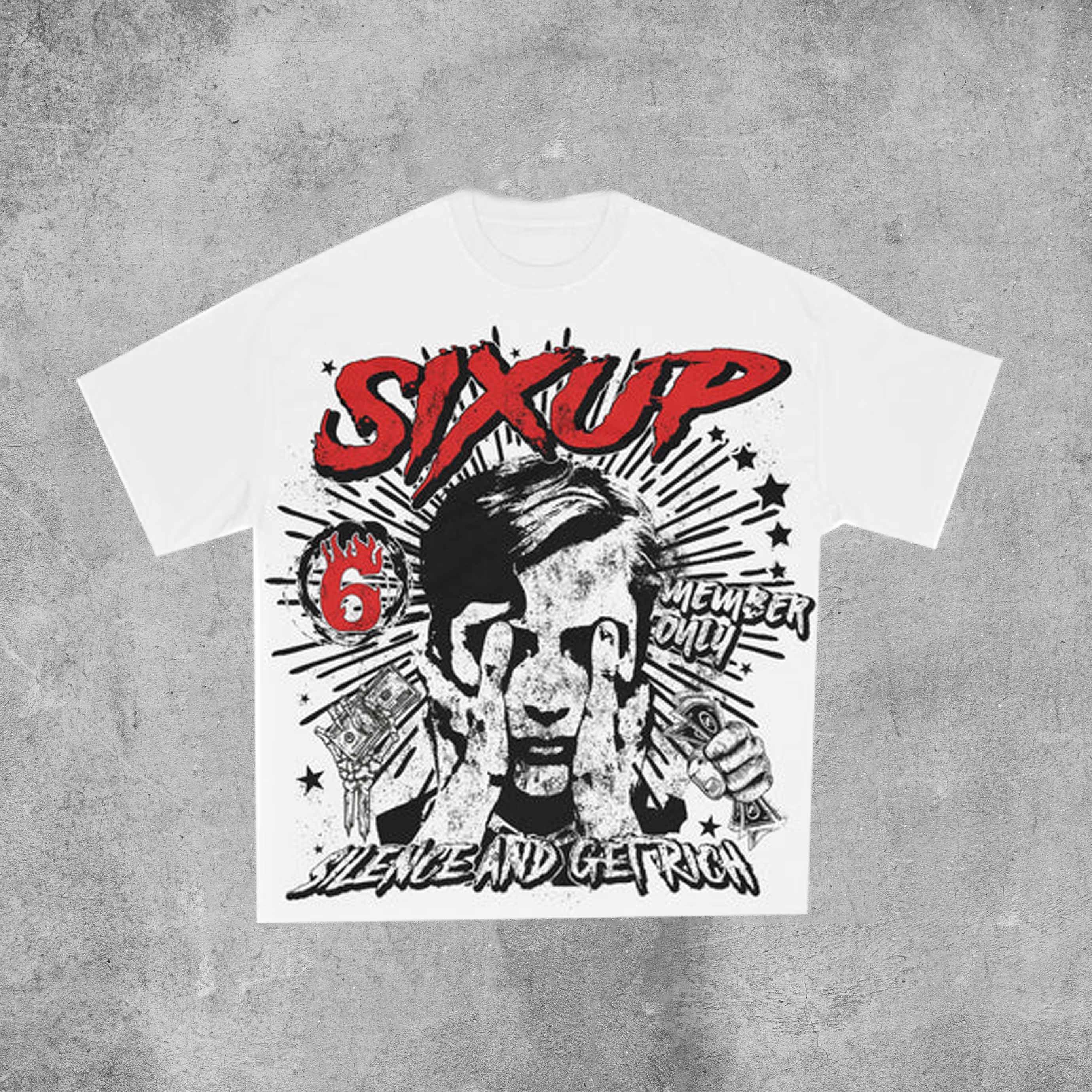 Sopula Vintage 6ixup Graphic Cotton T-Shirt Product Image