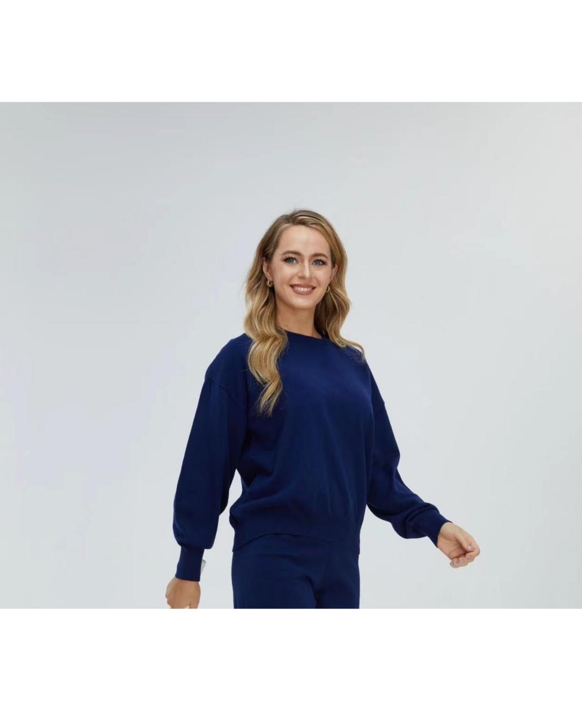 Bellemere New York Womens Bellemere Chic Sport Cotton Cashmere Sweater Product Image