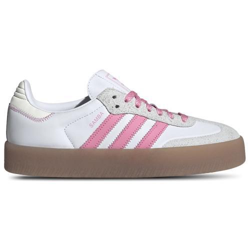 adidas Womens Originals Sambae - Soccer Shoes Off White/Bliss Pink/White Product Image