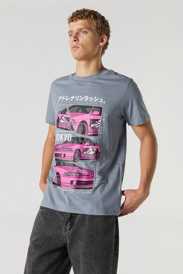 Tokyo Car Graphic T-Shirt Male Product Image