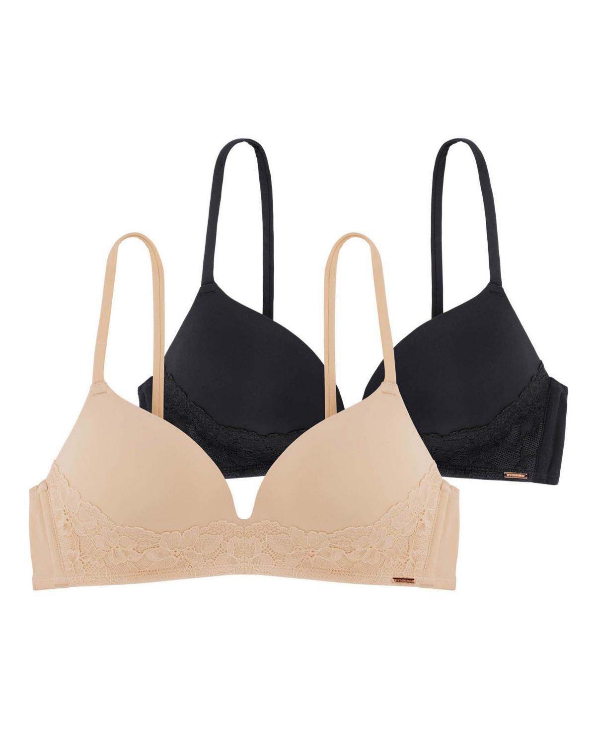 Dorina Womens Fili Light Padded Soft Silk 2 Pc. Demi Bra, D001937MI033-2X0097 - Nude Product Image