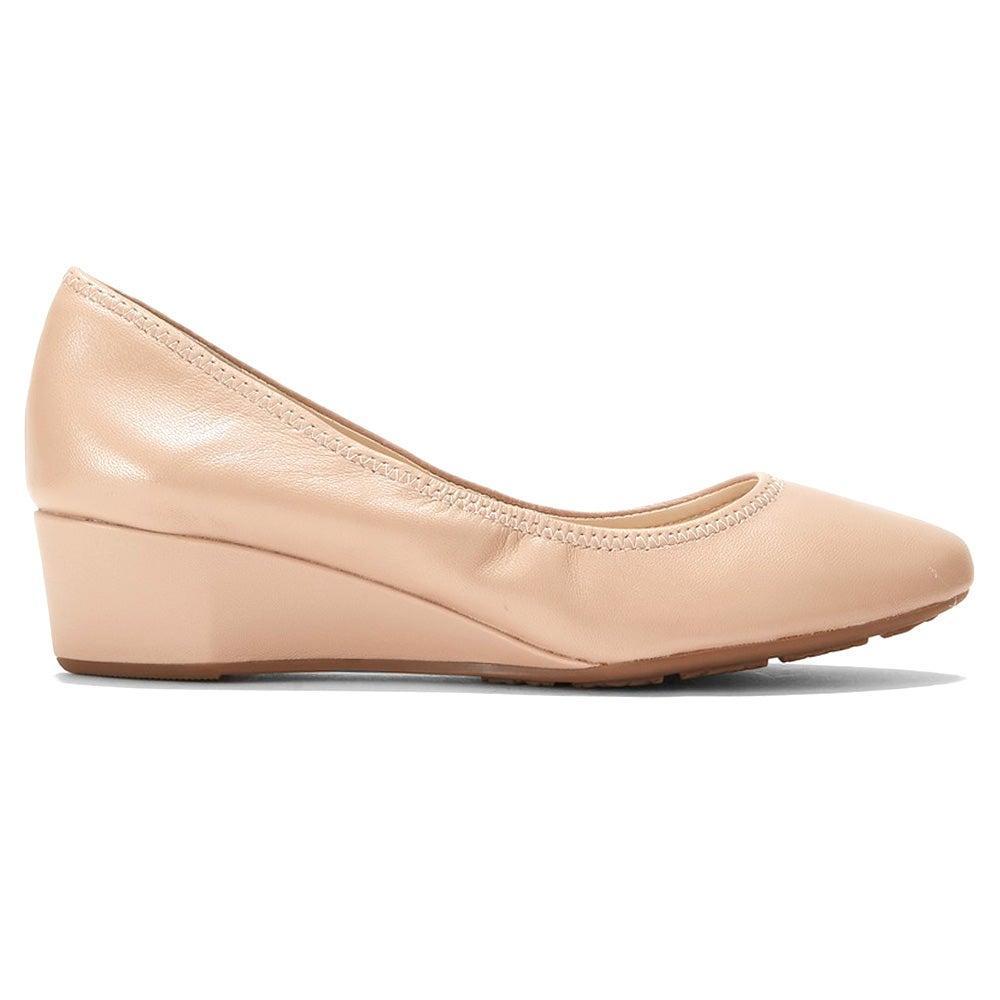 Cole Haan Sloane Wedge (Nude Leather) Women's Shoes Product Image