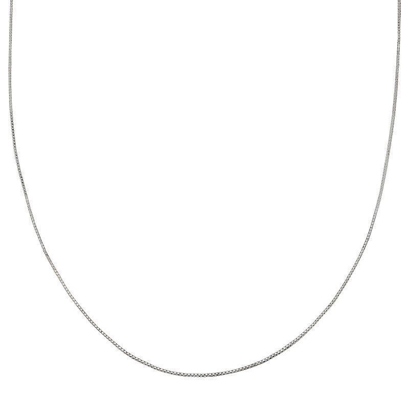 PRIMROSE Sterling Silver Box Chain Necklace - 16 in., Womens Grey Product Image