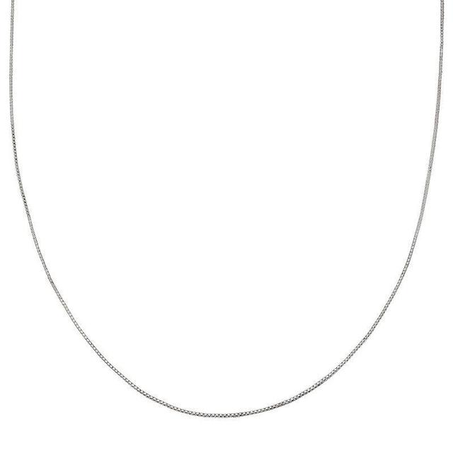 PRIMROSE Sterling Silver Box Chain Necklace - 16 in., Womens Grey Product Image