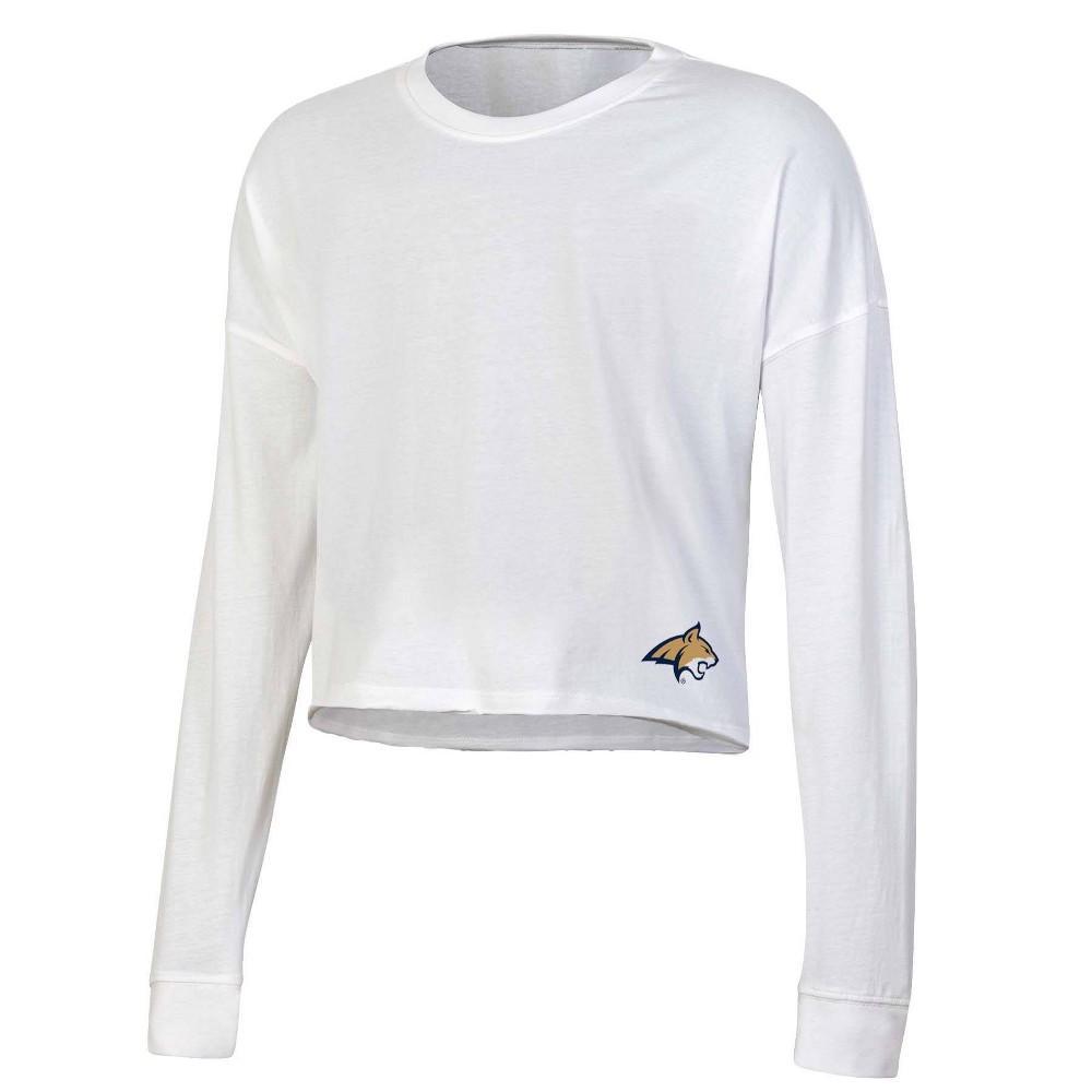 NCAA Montana State Bobcats Womens White Long Sleeve T-Shirt Product Image