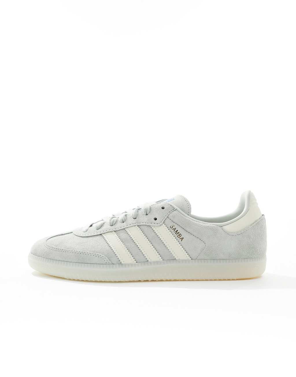 adidas Originals Samba sneakers in chalk and silver Product Image