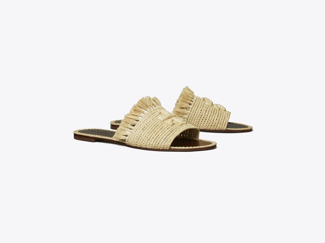 Eleanor Raffia Slide Product Image