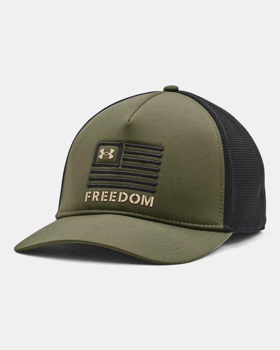 Mens Under Armour Freedom Trucker Hat, Black Product Image