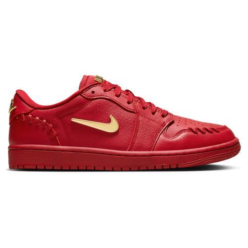 Jordan Womens Air 1 Low MM - Basketball Shoes Gold/Red Product Image