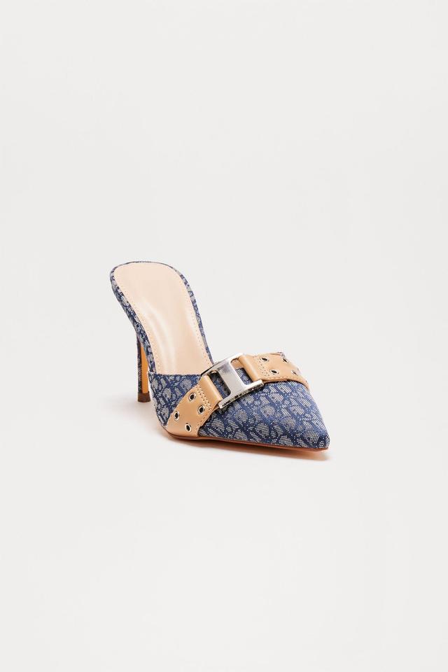 Copenhagen Buckle Pumps - Denim Product Image