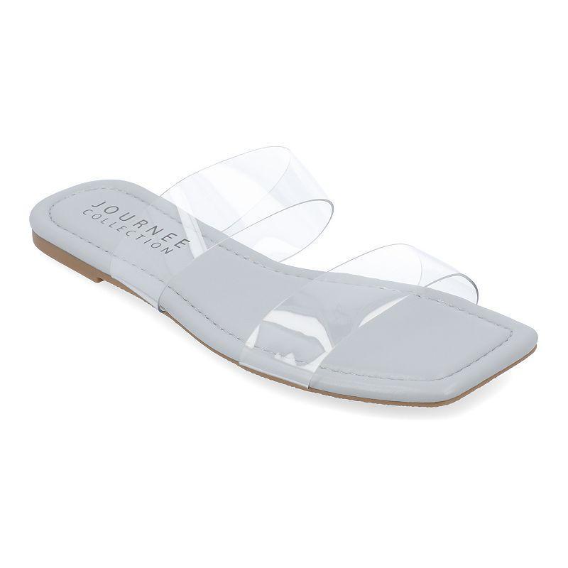 Journee Collection Womens Amata Lucite Sandals Womens Shoes Product Image