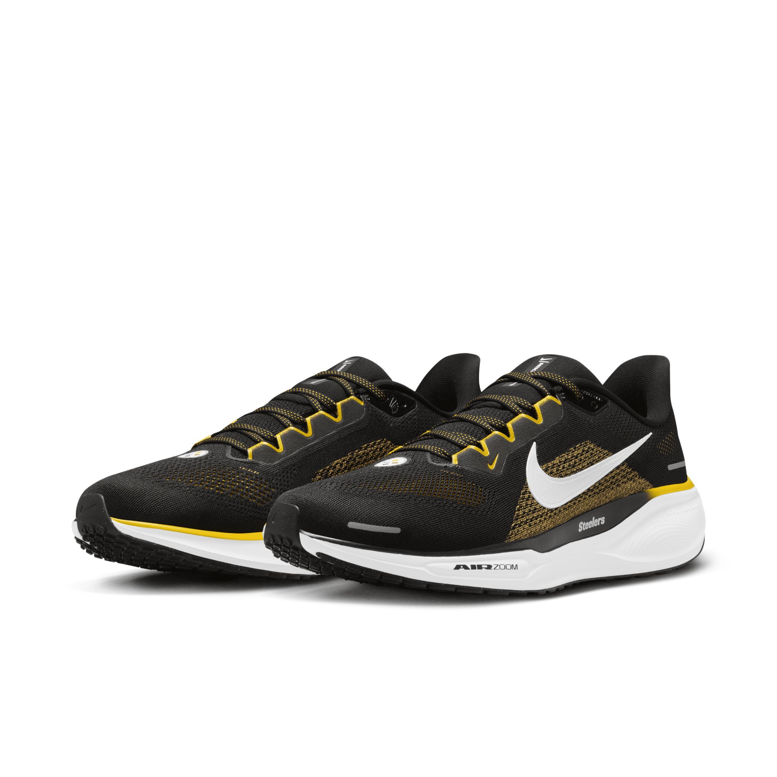 Nike Mens Pegasus 41 NFL Pittsburgh Steelers Road Running Shoes Product Image