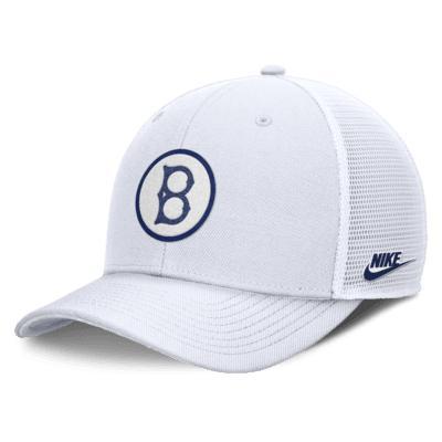 Brooklyn Dodgers Cooperstown Rise Nike Mens Dri-FIT MLB Trucker Adjustable Hat Product Image