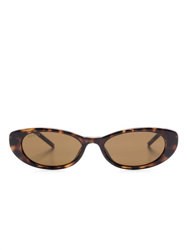 Cat-eye Sunglasses In Brown Product Image